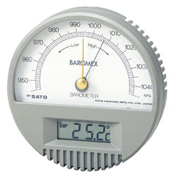 Đồng hồ đo áp suất phòng Sato Barometer 7612-00